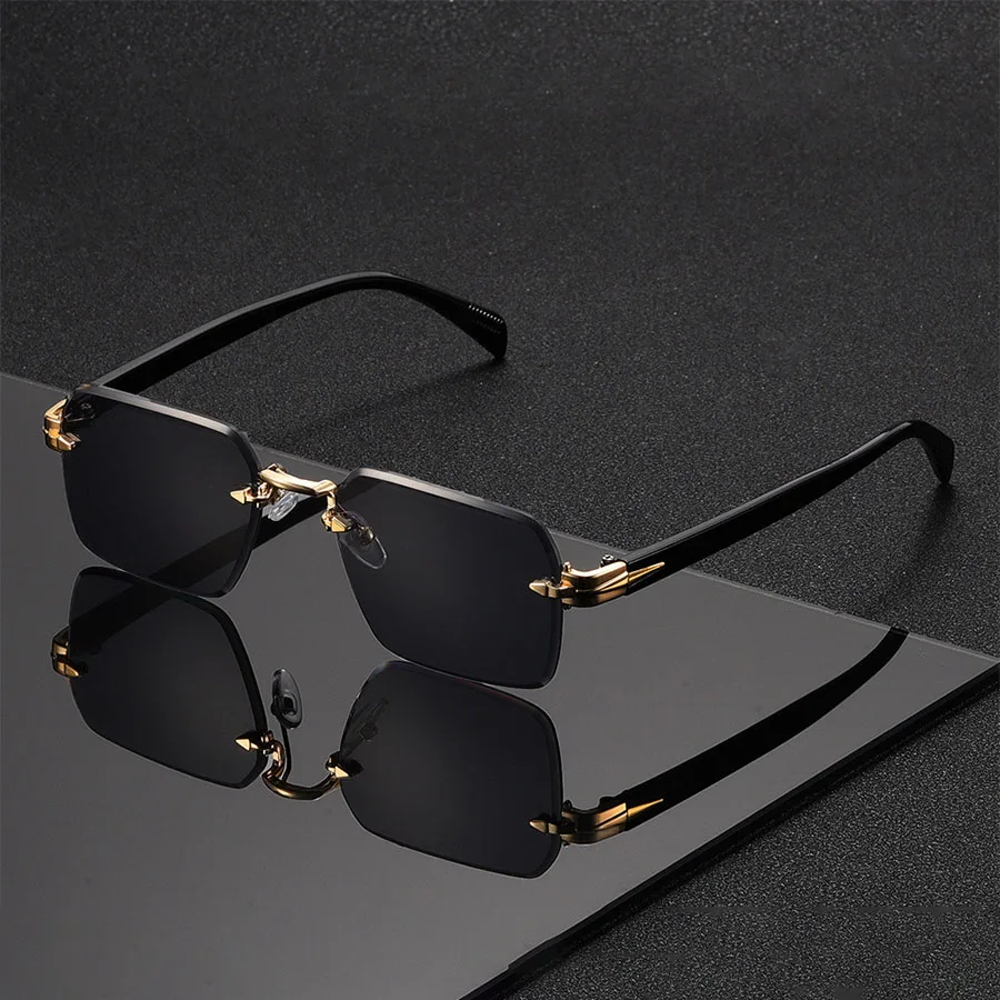 Classic Unisex Fashion Sunglasses Frameless Trendy Eyewear for Holiday Costume Suitable Best Gift for Festive Occasions
