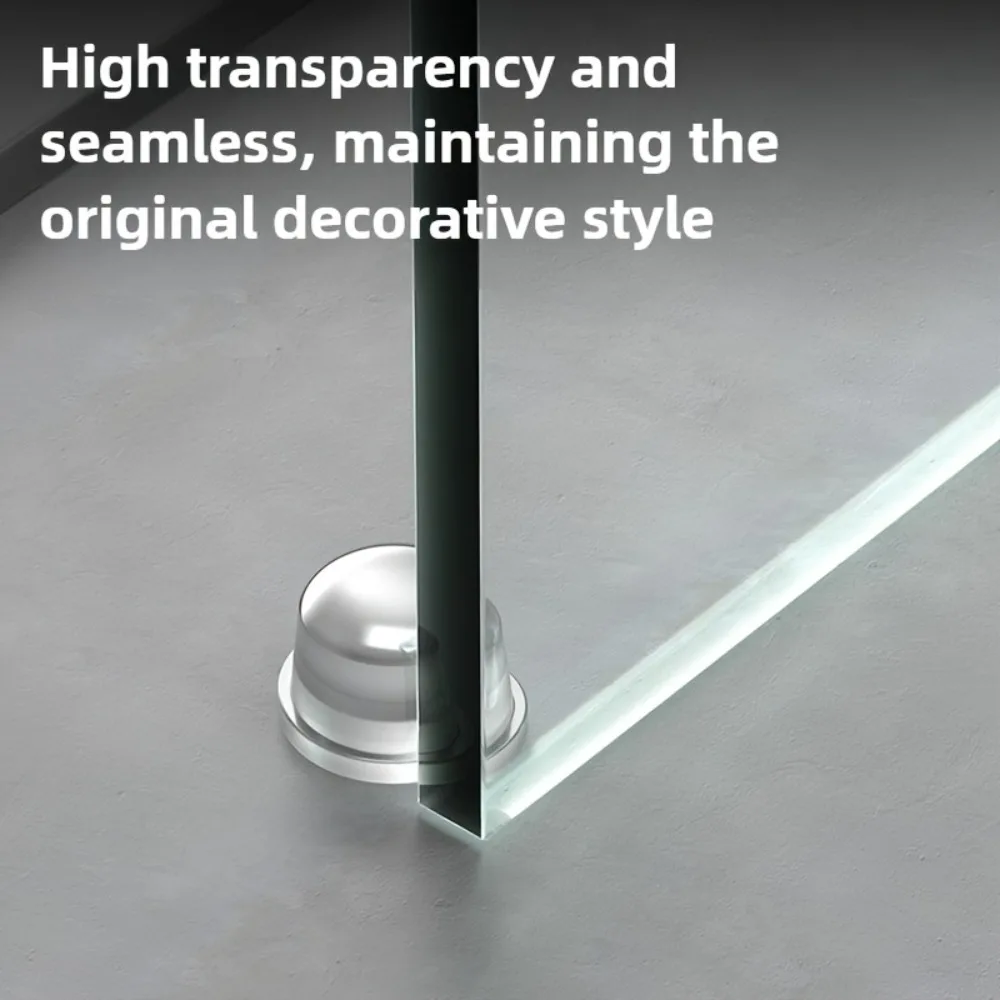 Transparent Silicone Door Stopper No Drill Anti Bump Pad for Office Home Safety Protection Dodgers Door Stop Home Improvement