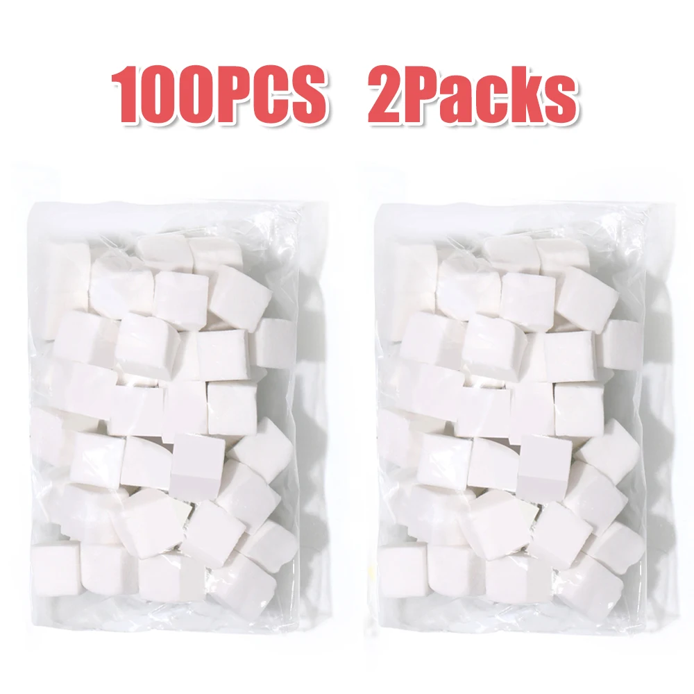 LINMANDA 200/50PCS Nail Sponge Sponge with Grab Pen and Sponge Grab Clip Set Nail Gradient Color Nail Tool Accessories