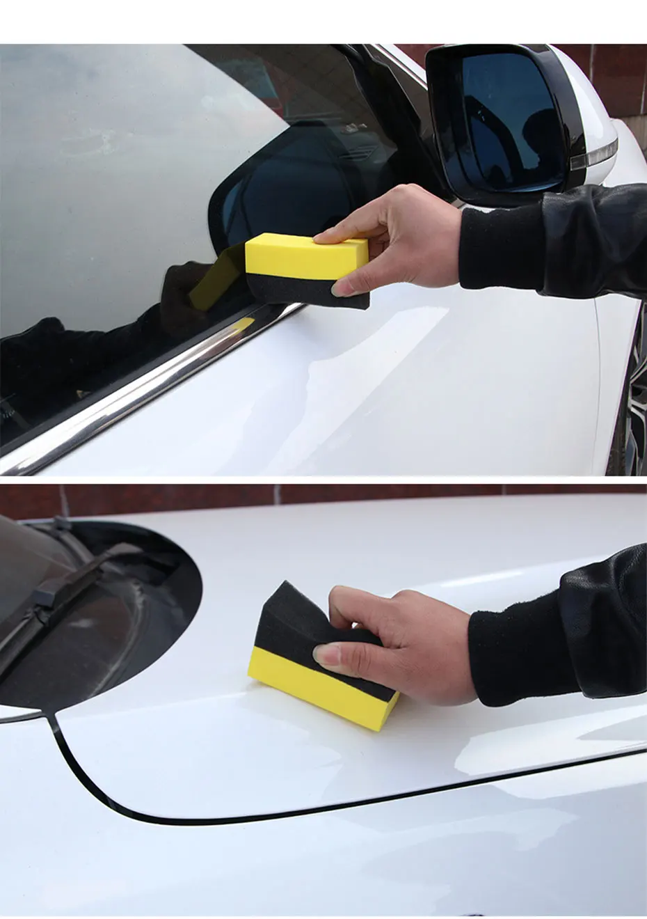 5/10pcs Auto Cleaning Sponge Brush Set for Car Wheel Tire Wash Wipe Water Suction Sponge Pad Wax Polishing Tyre Brushes Tools