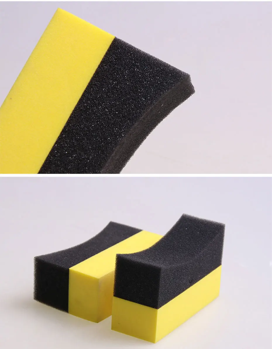 5/10pcs Auto Cleaning Sponge Brush Set for Car Wheel Tire Wash Wipe Water Suction Sponge Pad Wax Polishing Tyre Brushes Tools