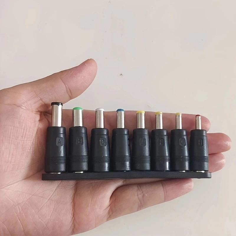 8Pcs AC DC 5.5X 2.1 MM Female Jack Plug Adapter Connectors TO 6.3 6.0 5.5 4.8 4.0 3.5mm 2.5 2.1 1.7 1.35mm Male Power Adaptor