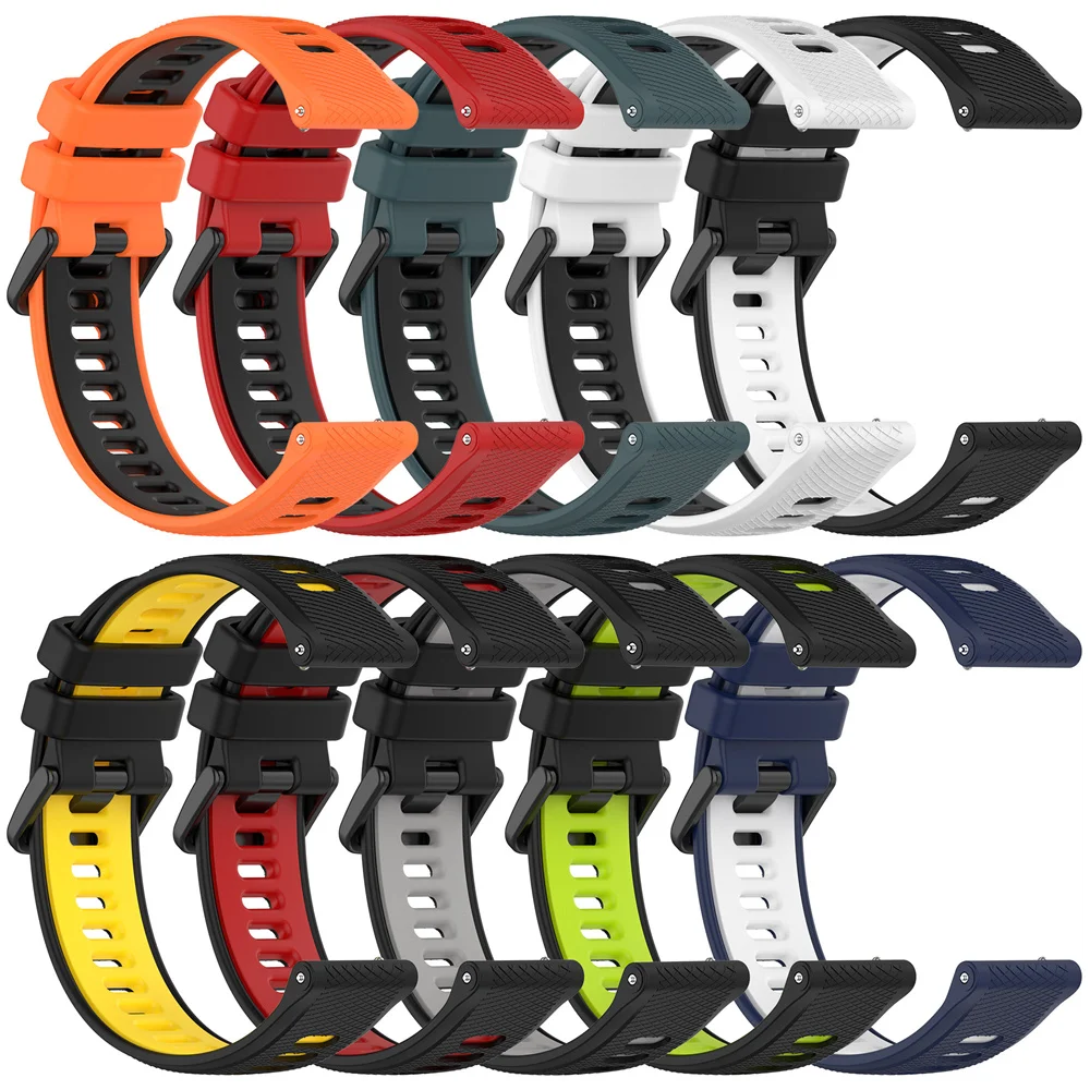 BEHUA 22MM 20MM 18 Replacement Silicone Watchband Sport Watch Strap For Garmin Forerunner 255/265 Wristband Bracelet Accessories