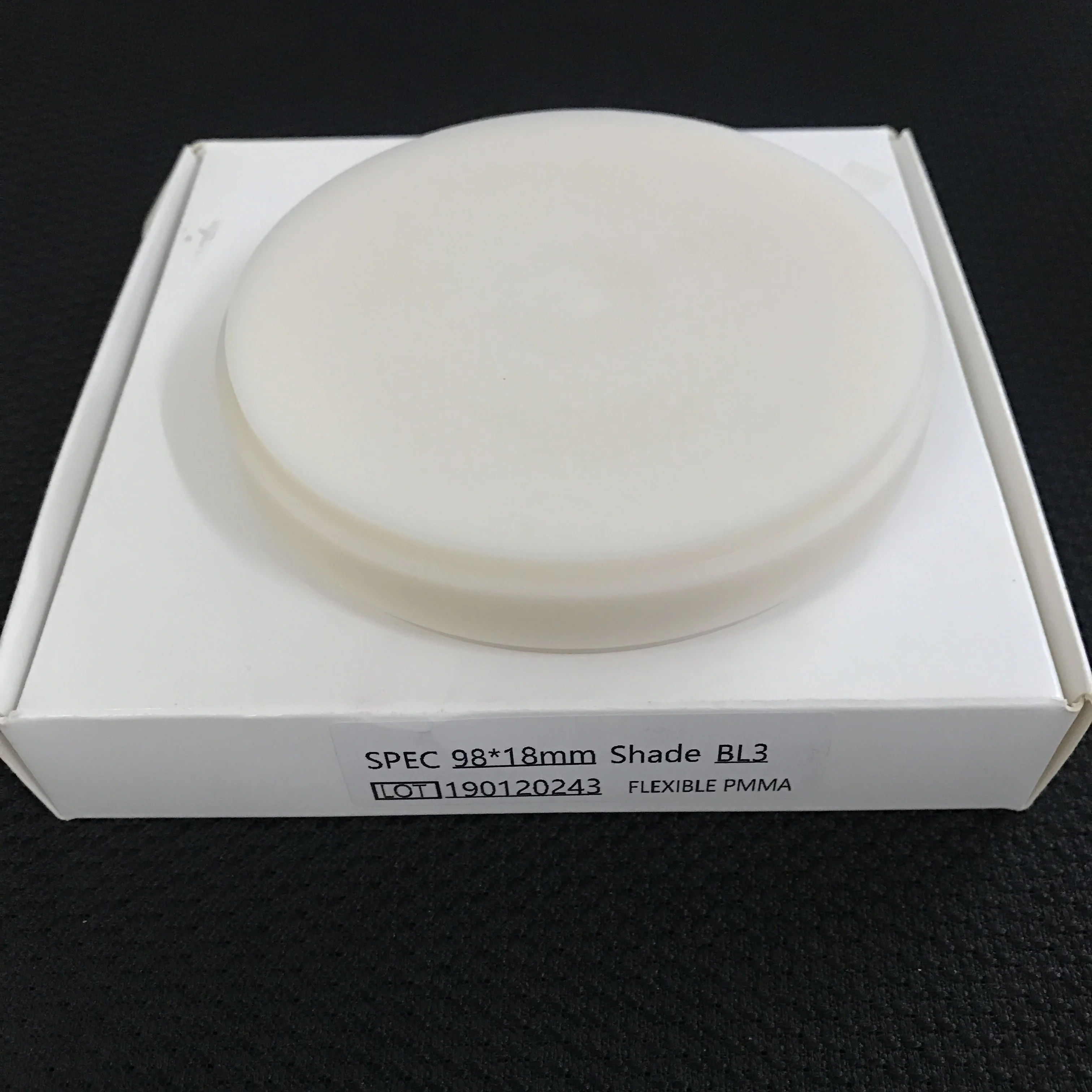 Acetal PMMA Disc 98*20mm A0/A2/A3/BL2/BL3/Clear Color Dental Lab Using Open Milling System CADCAM Flexible Block