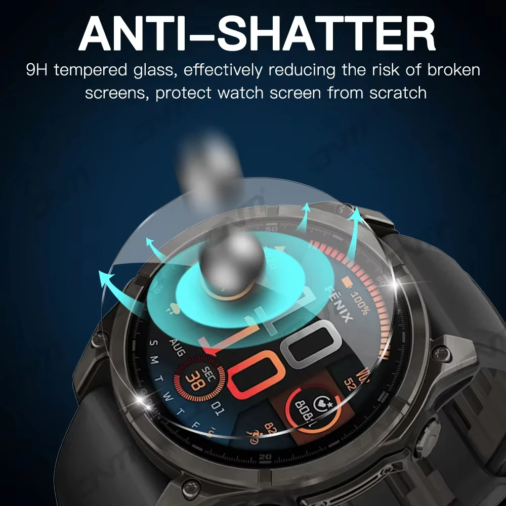 Glass+Case for Garmin Fenix 8 7X 6X Pro 7 6 7S 6S 5 5S Solar AMOLED Screen Protector Tempered Glass&Protective Case Accessories