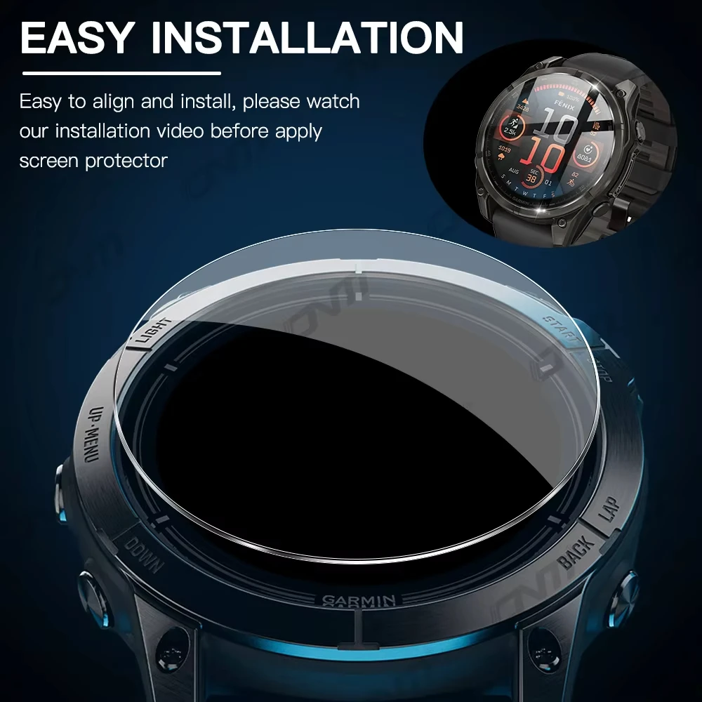 Glass+Case for Garmin Fenix 8 7X 6X Pro 7 6 7S 6S 5 5S Solar AMOLED Screen Protector Tempered Glass&Protective Case Accessories