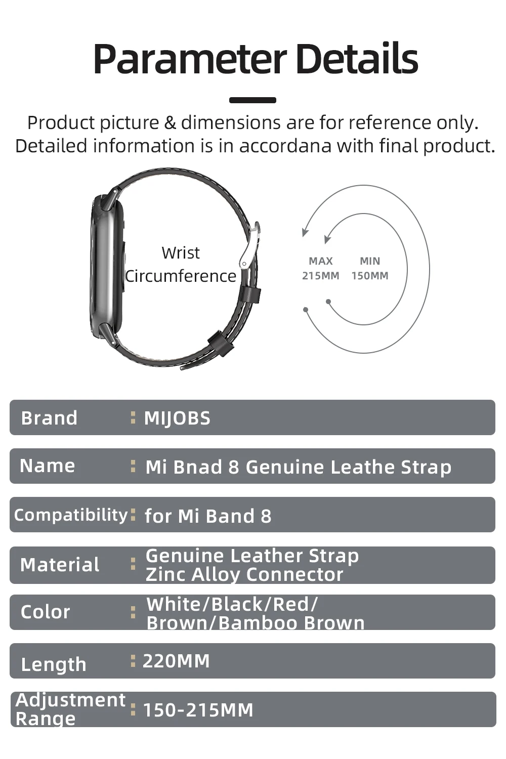 Mi Band 10 11 9 8 Leather Strap For MiBand 9 Bracelet Replacement Watchband for Xiaomi Smart Band 8 NFC Version Miband 8 Strap