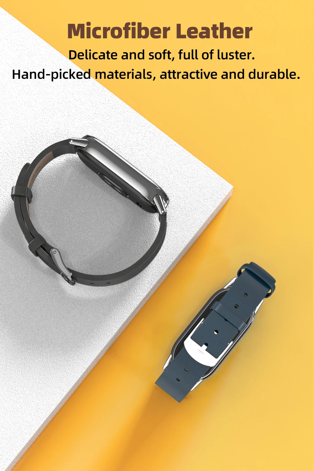 Mi Band 10 11 9 8 Leather Strap For MiBand 9 Bracelet Replacement Watchband for Xiaomi Smart Band 8 NFC Version Miband 8 Strap