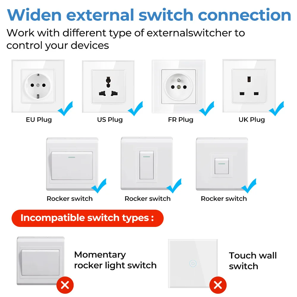 Tuya ZigBee Smart Switch Power Monitor 16A WiFi DIY Module Timer Relay Automation Work with Alexa Google Yandex Alice Smart Life