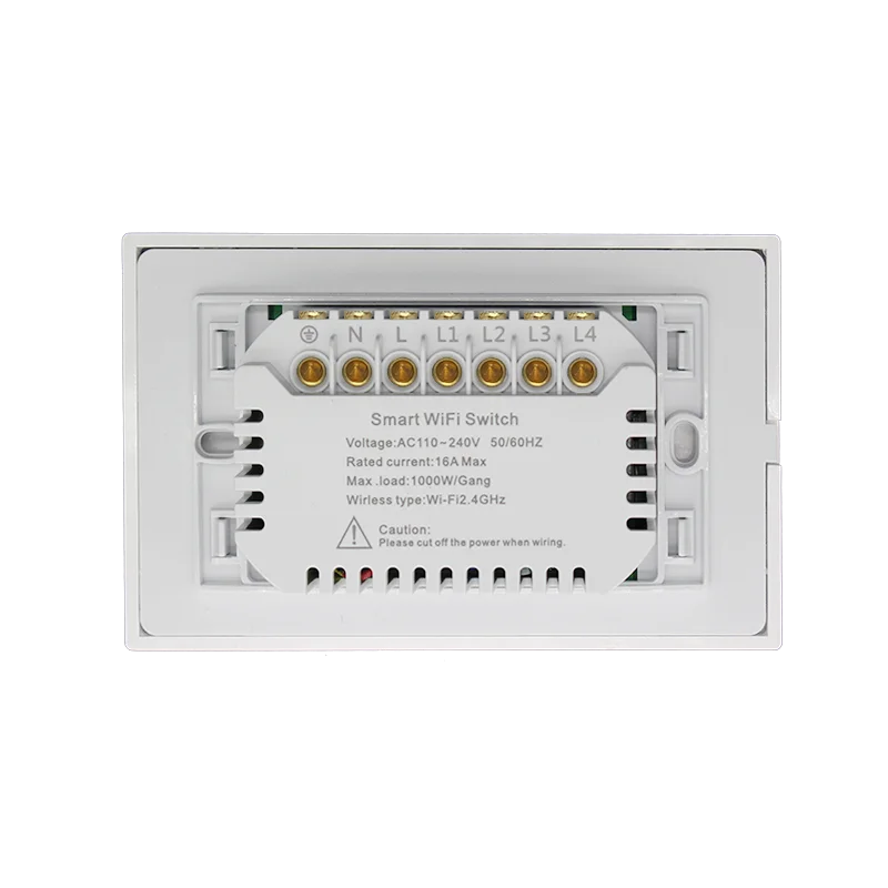 Zemismart WiFi Switch 1 2 3 Gangs Light Switches Neutral Required Work with Tuya Smart Life Remote Control US Push Interruptor
