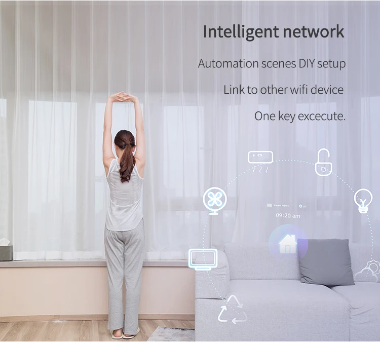 Zemismart WiFi Switch 1 2 3 Gangs Light Switches Neutral Required Work with Tuya Smart Life Remote Control US Push Interruptor