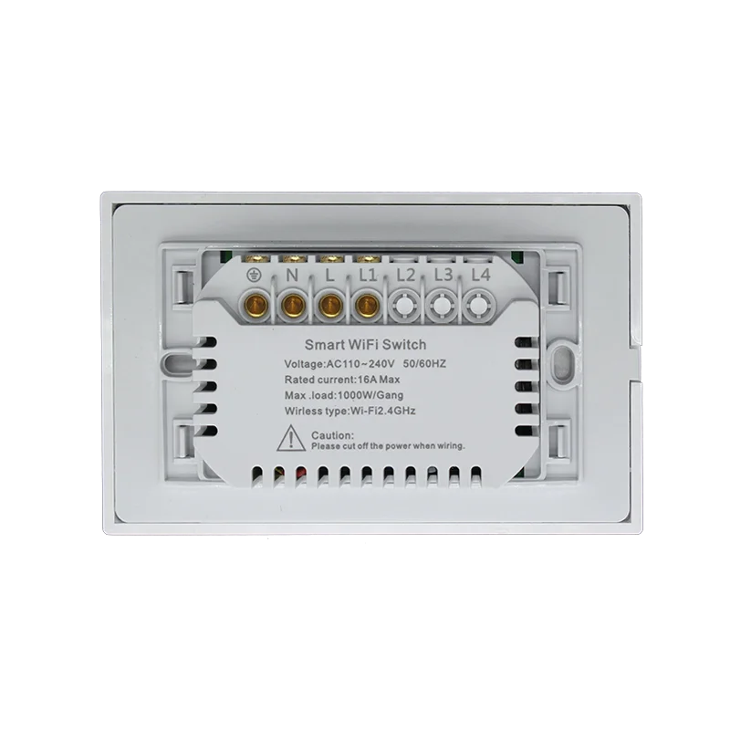 Zemismart WiFi Switch 1 2 3 Gangs Light Switches Neutral Required Work with Tuya Smart Life Remote Control US Push Interruptor
