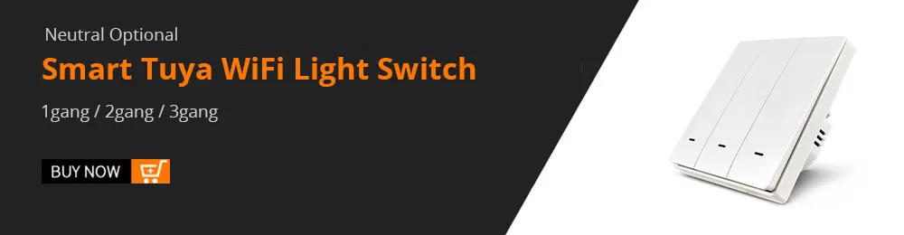 Zemismart WiFi Switch 1 2 3 Gangs Light Switches Neutral Required Work with Tuya Smart Life Remote Control US Push Interruptor