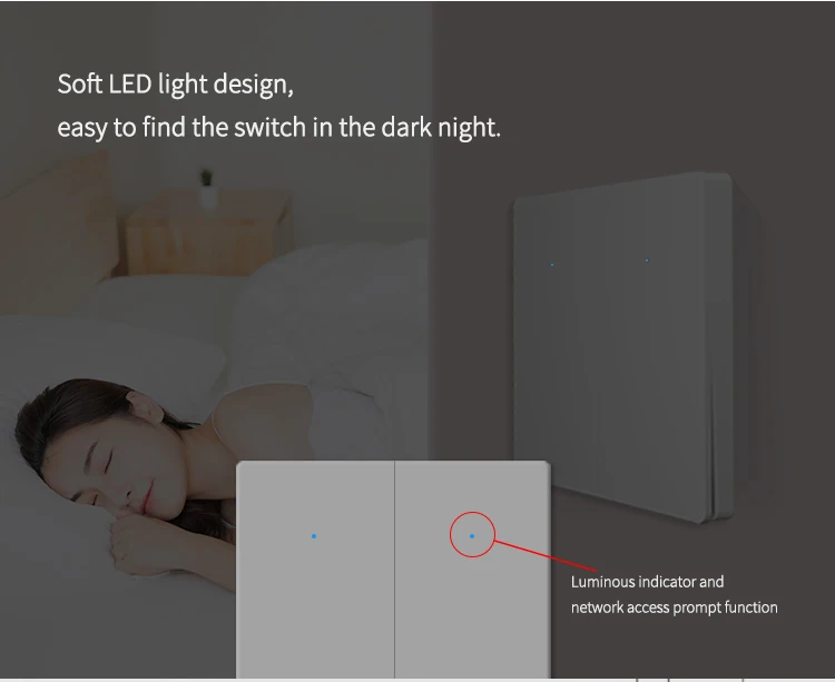 Zemismart WiFi Switch 1 2 3 Gangs Light Switches Neutral Required Work with Tuya Smart Life Remote Control US Push Interruptor