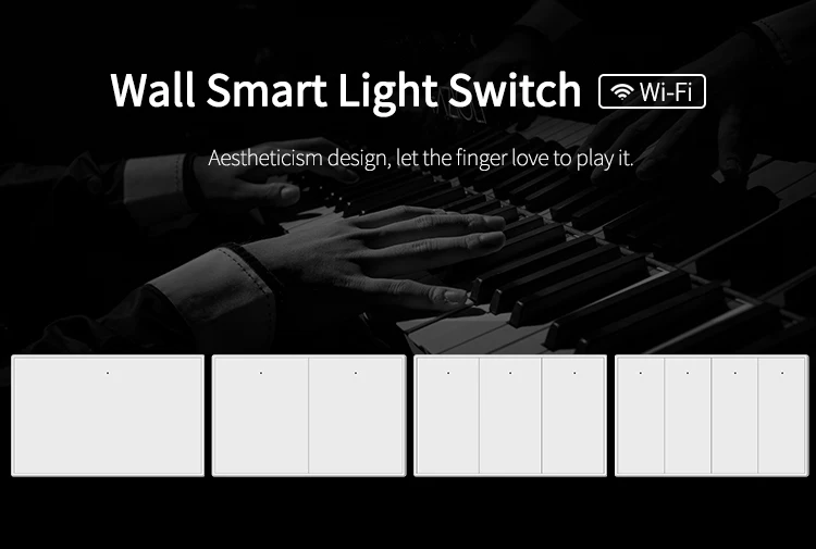 Zemismart WiFi Switch 1 2 3 Gangs Light Switches Neutral Required Work with Tuya Smart Life Remote Control US Push Interruptor