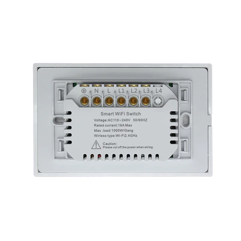 Zemismart WiFi Switch 1 2 3 Gangs Light Switches Neutral Required Work with Tuya Smart Life Remote Control US Push Interruptor