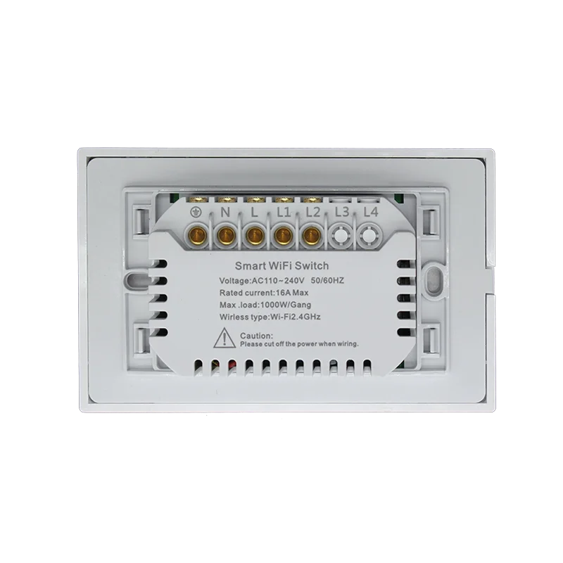 Zemismart WiFi Switch 1 2 3 Gangs Light Switches Neutral Required Work with Tuya Smart Life Remote Control US Push Interruptor