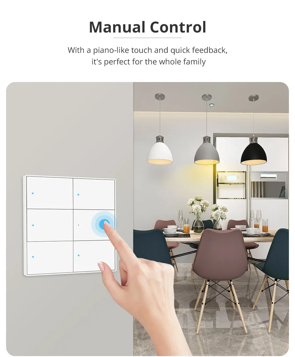 Zemismart Zigbee US AU Wall Light Switch with Neutral 1 2 3 4 6 Gangs Smart Interruptor Work with Tuya Alexa Google Home