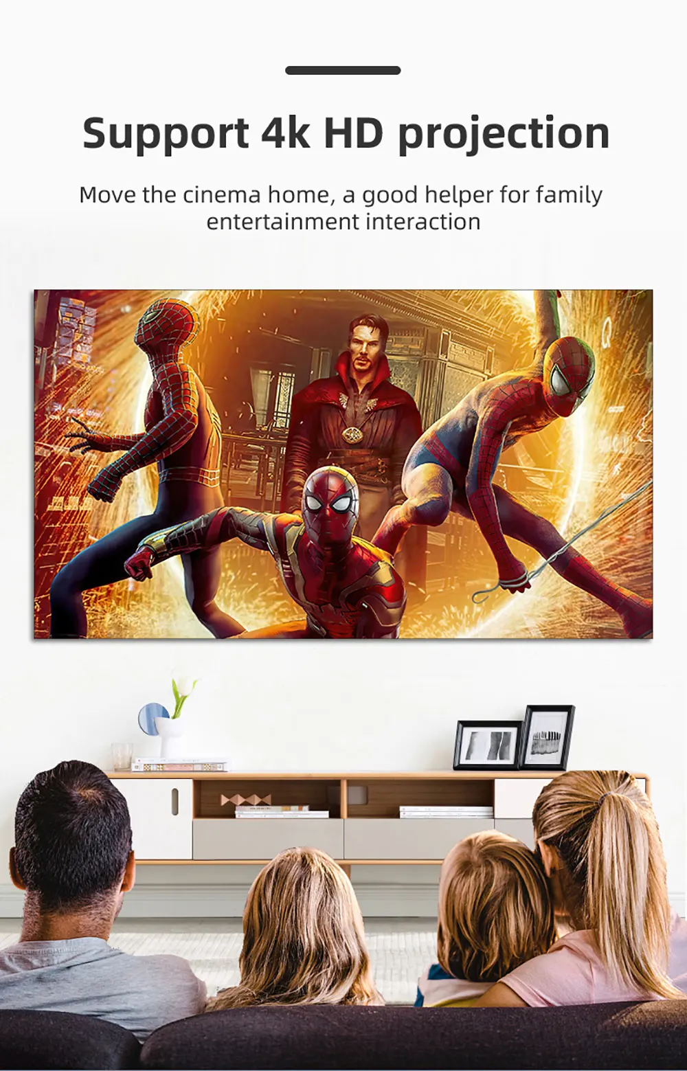 VEIDADZ Projector Screen 60 72 84 100 120 130 in White Grid Anti-Light 160° Viewing Angle Reflective Screen Indoor Outdoor Movie
