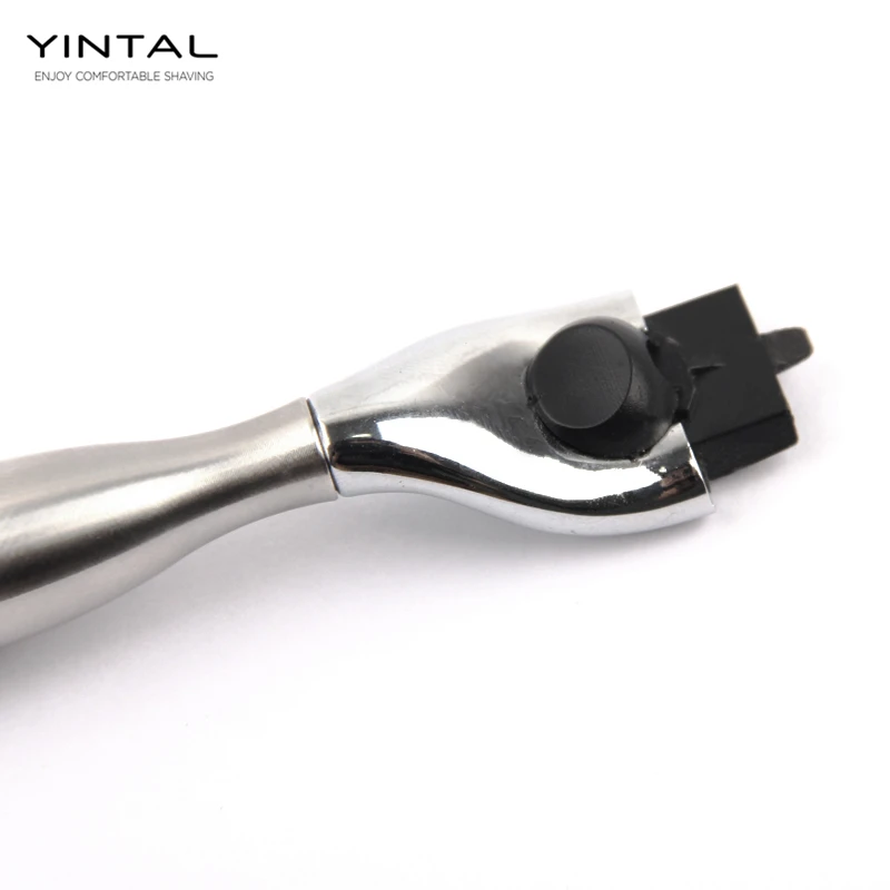New Shaving Razors Handle 304 Stainless Steel Men Safety Razor Blade Handle Holder Blank Without Blades Manual Cartridge Shaver