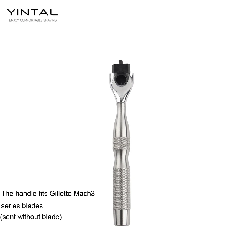 New Shaving Razors Handle 304 Stainless Steel Men Safety Razor Blade Handle Holder Blank Without Blades Manual Cartridge Shaver
