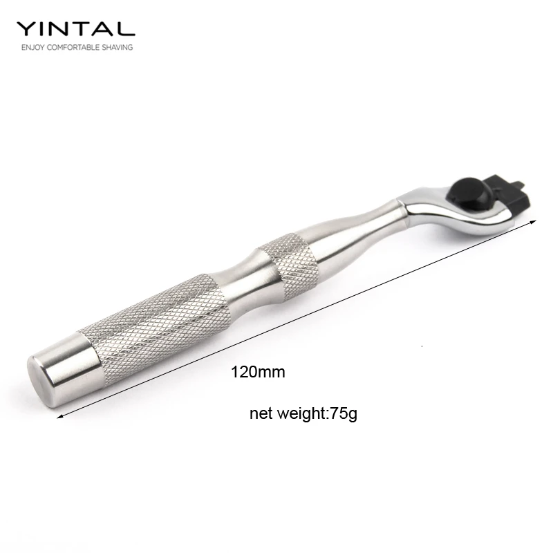 New Shaving Razors Handle 304 Stainless Steel Men Safety Razor Blade Handle Holder Blank Without Blades Manual Cartridge Shaver