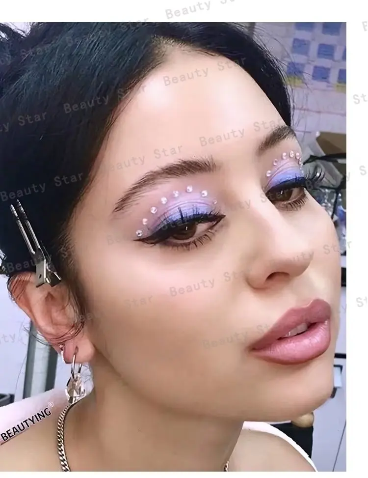 1 Pcs Self Adhesive Colored Diamonds Eyeshadow Stickers Color Crystal Diamond DIY Eyes Face Body Makeup Decorations Rhinestones