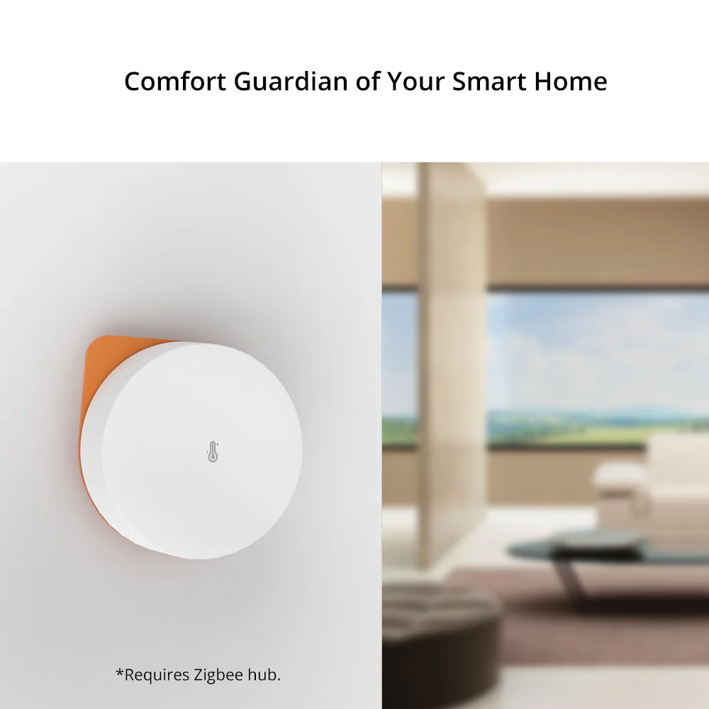 SONOFF SNZB-02P Zigbee Temperature and Humidity Sensor Smart Home Thermometer Detector Work with Alexa Google Home Smartthings