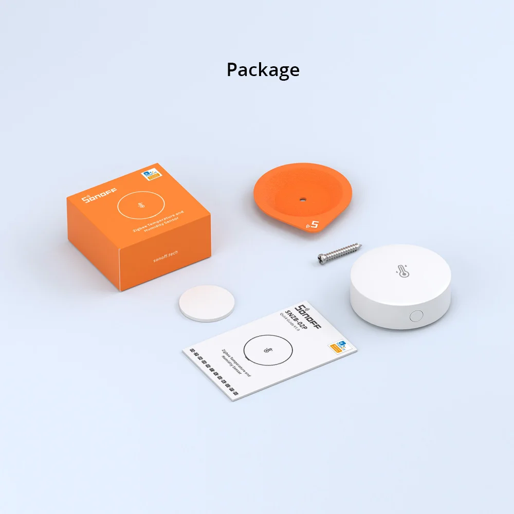 SONOFF SNZB-02P Zigbee Temperature and Humidity Sensor Smart Home Thermometer Detector Work with Alexa Google Home Smartthings