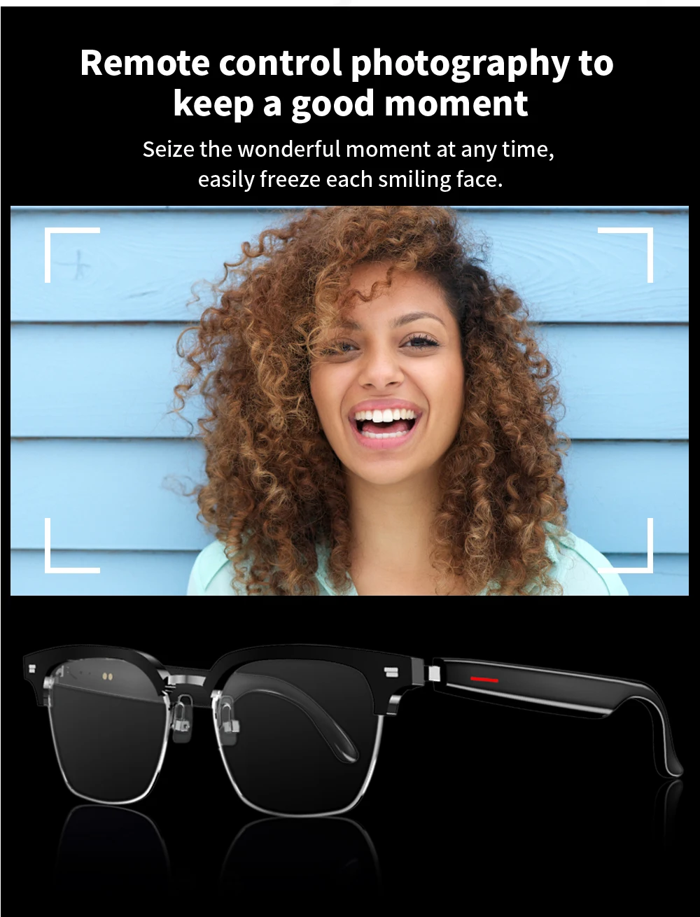 Bluetooth Smart Glasses With Automatic Adjustment Wireless Bluetooth Headset Anti Blue Light Sunglasses Man Woman Waterproof