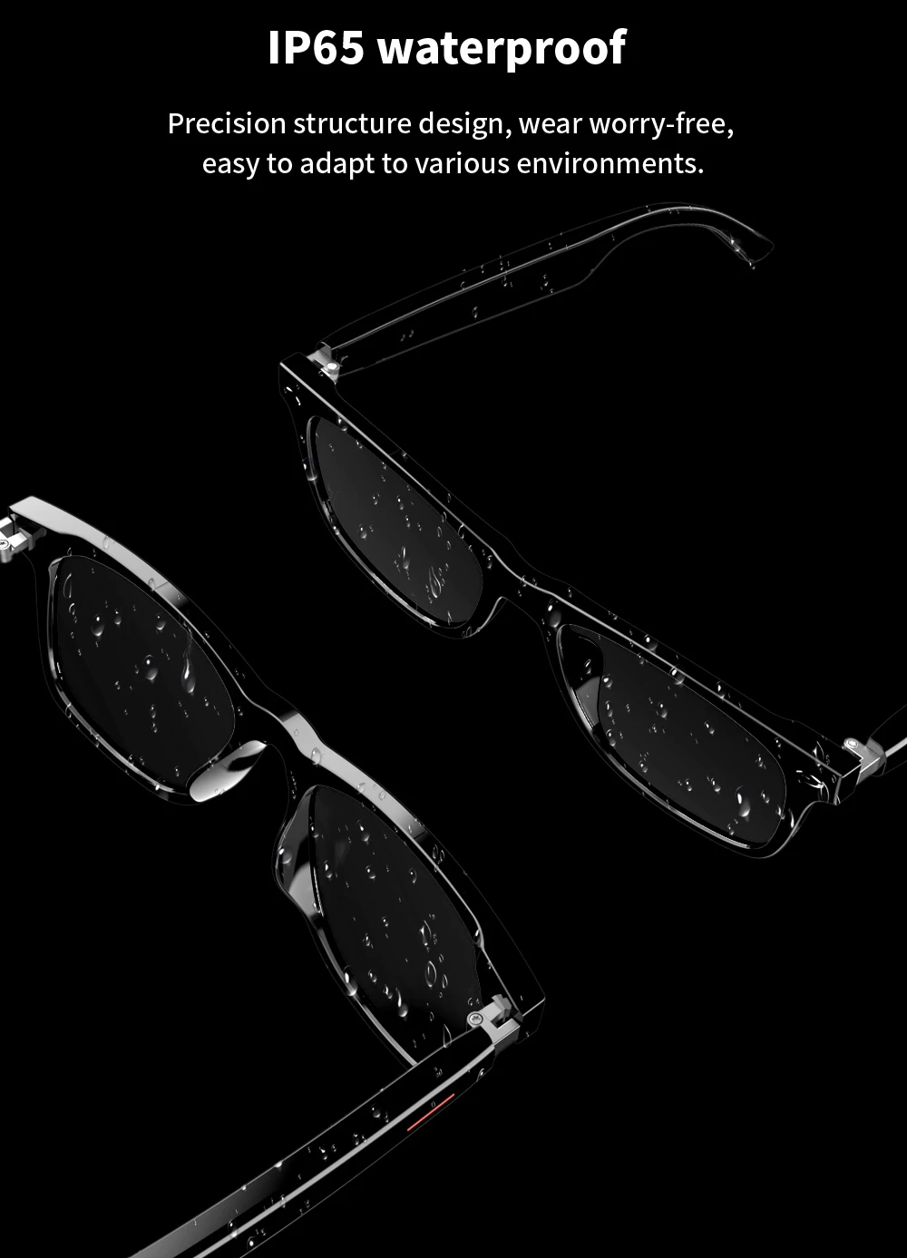 Bluetooth Smart Glasses With Automatic Adjustment Wireless Bluetooth Headset Anti Blue Light Sunglasses Man Woman Waterproof