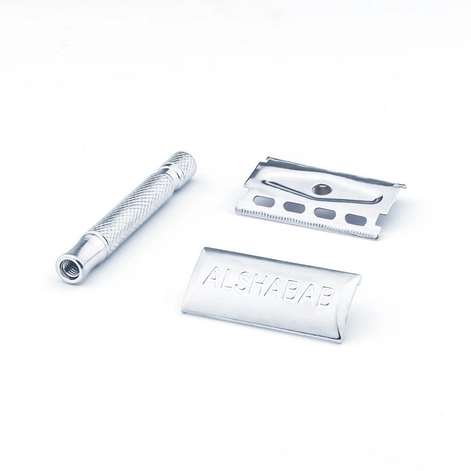 Stainless Steel Safety Razor for Men Barber Shaving Hair Beard Manual Double Edge Barbeador