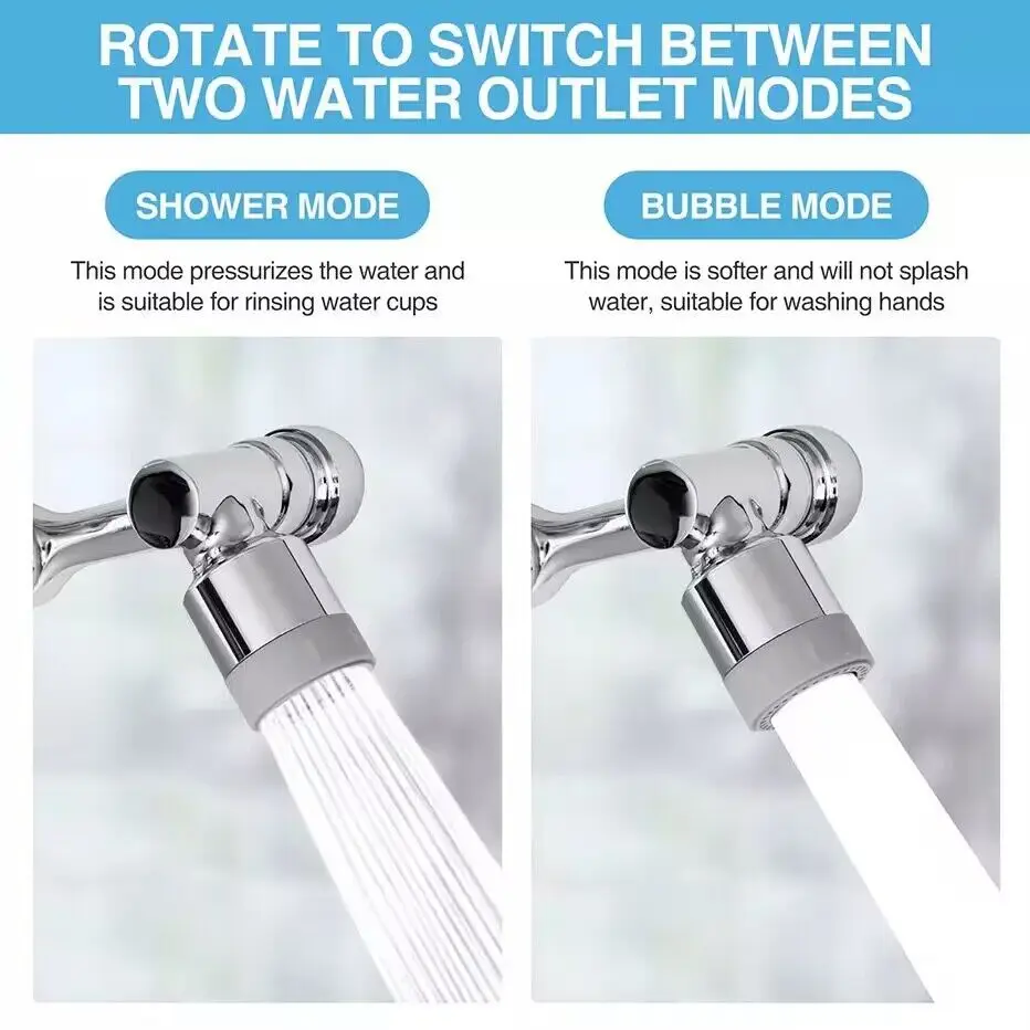 Heavy Metal Universal 1080° Rotation Faucet Sprayer Head For Kitchen Washbasin Extension Faucet Bubbler Sink Tap Splash Nozzle