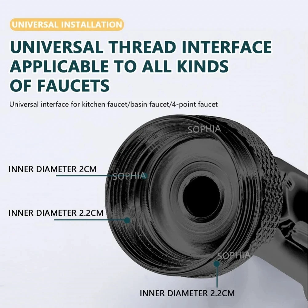Heavy Metal Universal 1080° Rotation Faucet Sprayer Head For Kitchen Washbasin Extension Faucet Bubbler Sink Tap Splash Nozzle
