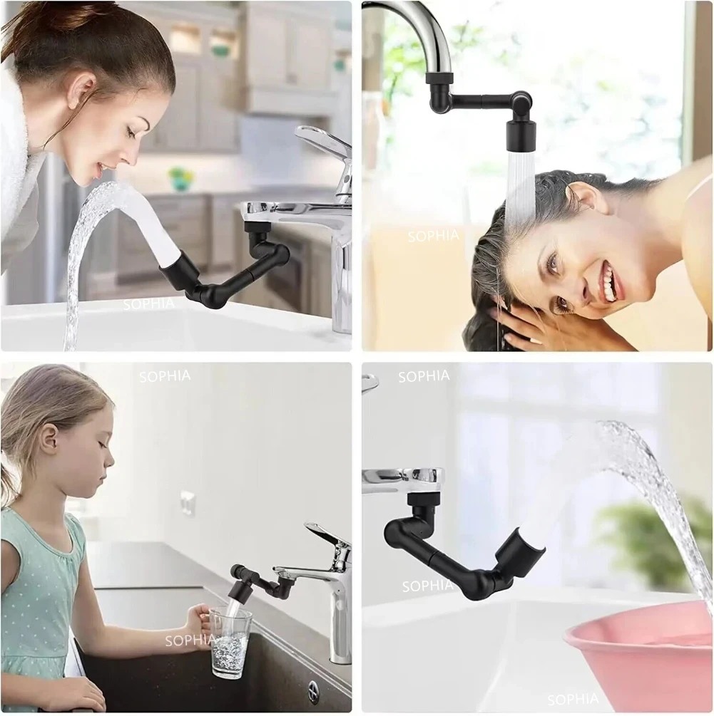 Heavy Metal Universal 1080° Rotation Faucet Sprayer Head For Kitchen Washbasin Extension Faucet Bubbler Sink Tap Splash Nozzle
