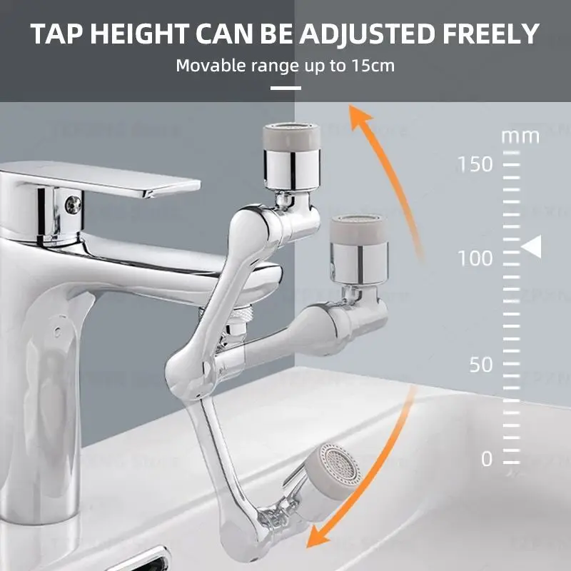 Heavy Metal Universal 1080° Rotation Faucet Sprayer Head For Kitchen Washbasin Extension Faucet Bubbler Sink Tap Splash Nozzle