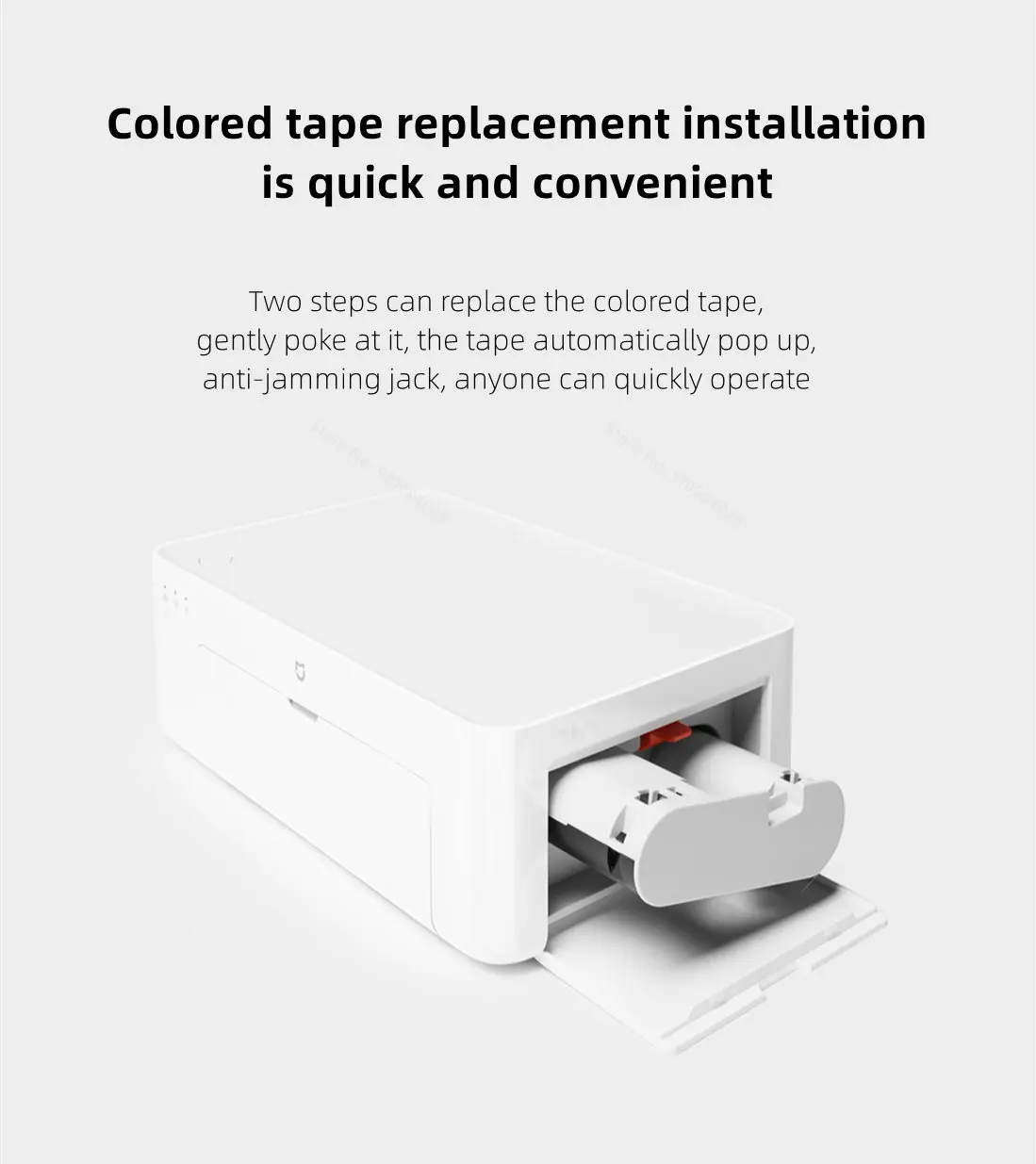 MIjia Photo Printer Dedicated 6-inch 80 pcs Back Self-adhesive Photo Paper Colored Tape Set HD Protective Film Photo Papers