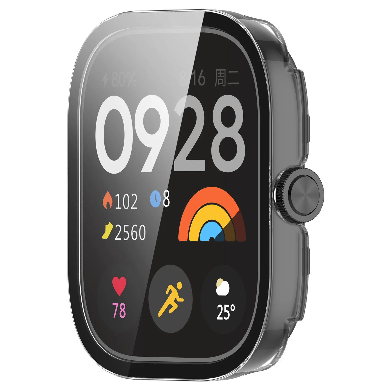 Hard Case+Glass for Xiaomi Redmi Watch 4 Screen Protector Tempered Glass Bumper Protection Cover Protective Shell Accessories