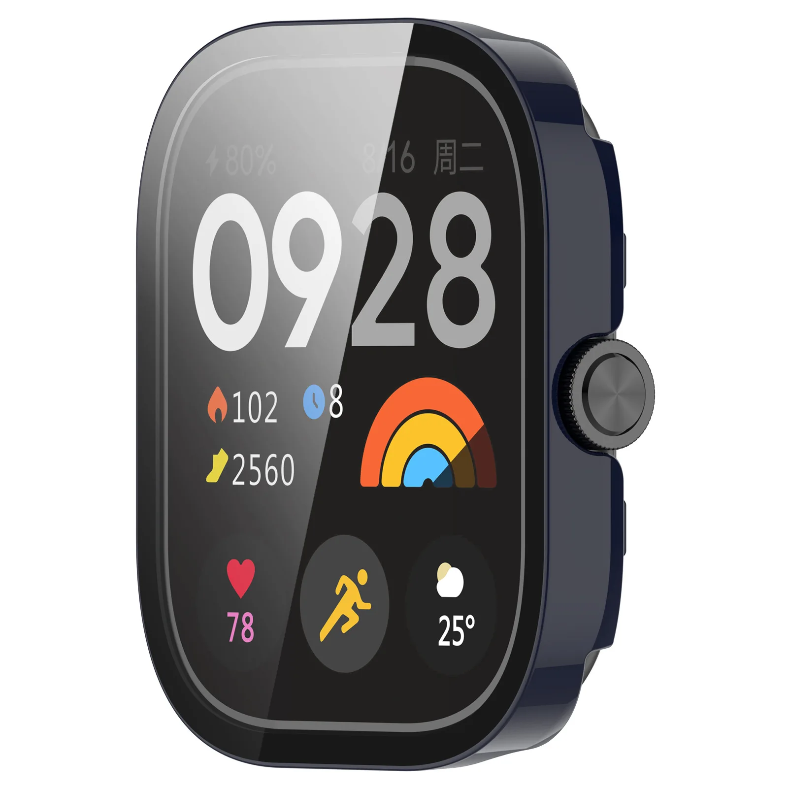 Hard Case+Glass for Xiaomi Redmi Watch 4 Screen Protector Tempered Glass Bumper Protection Cover Protective Shell Accessories