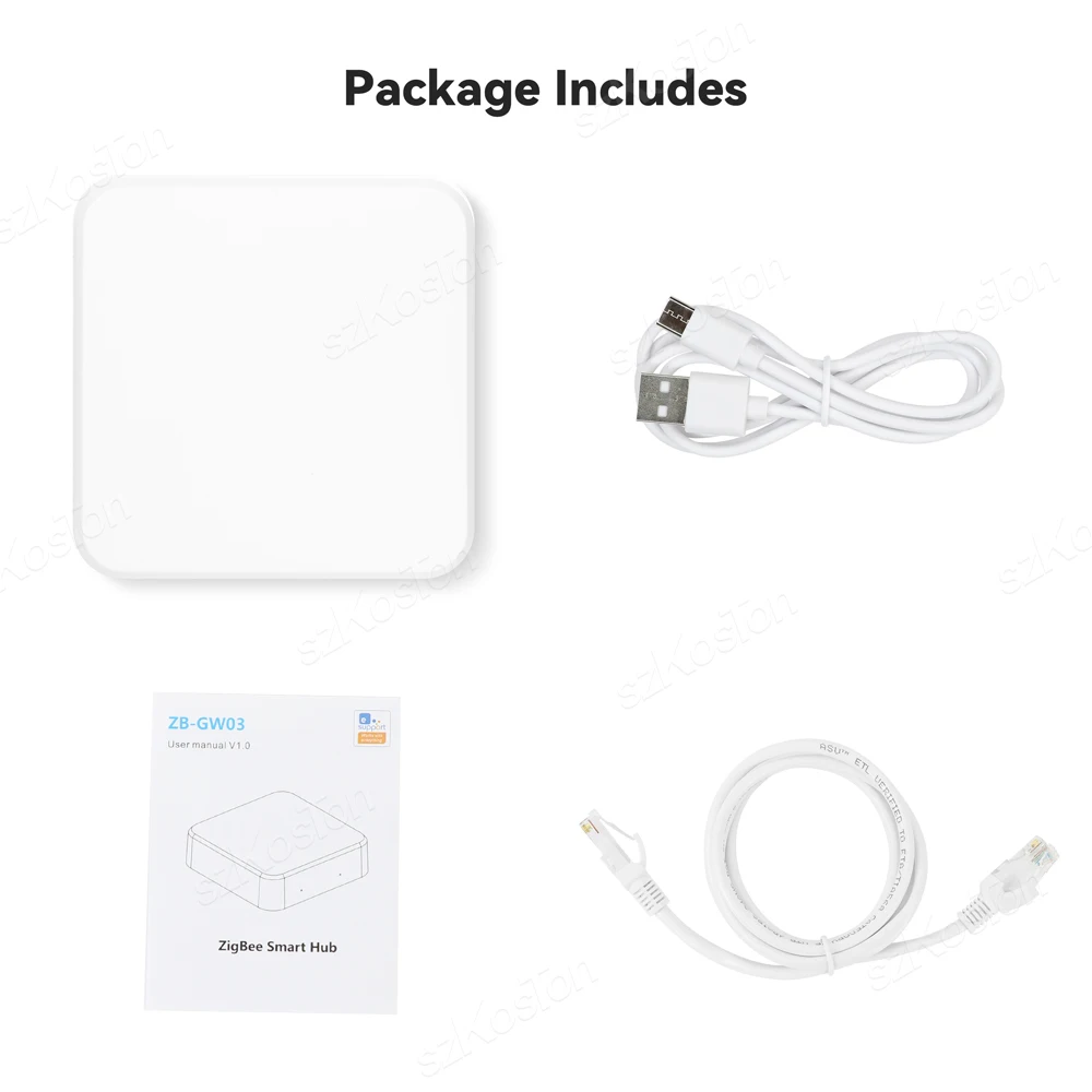 Smart Home ZigBee 3.0 Wired Gateway Hub EWeLink APP Control RJ45 Ethernet Bridge Works with Home Assistant Tasmota Zigbee2MQTT