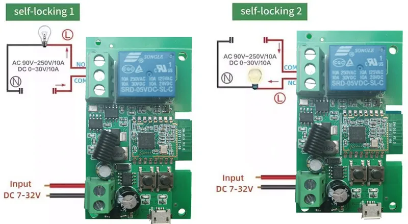 Tuya Zigbee Switch Module With RF433 Zigbee Inching Switch 5-32V DIY Switch Work with Alexa Smartthing Zigbee APP Remote Control
