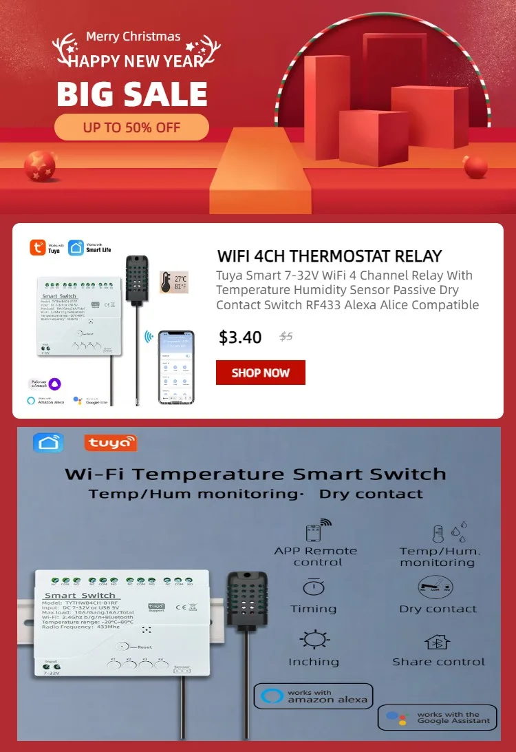 Tuya Zigbee Switch Module With RF433 Zigbee Inching Switch 5-32V DIY Switch Work with Alexa Smartthing Zigbee APP Remote Control