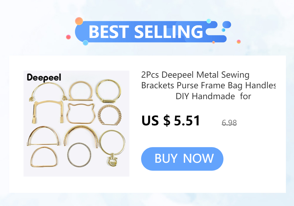 1/2/5Pcs Deepeel 20.5cm Embossed Bags Handle Purse Frames Clutch Kiss Clasp Sewing Brackets DIY Metal Bag Handles Accessories
