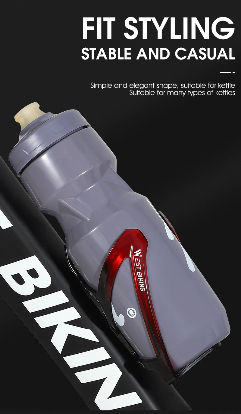WEST BIKING Bicycle Water Bottle Cage Colorful Gradient Cycling Bottle Holder Ultralight MTB Road Bike Water Bottle Bracket