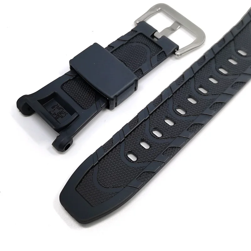 Resin Sport Strap for PRG-40T PRG-240T PRG-240-1 PRG-40-3v Men Waterproof Rubber Replacement Bracelet Watch Band