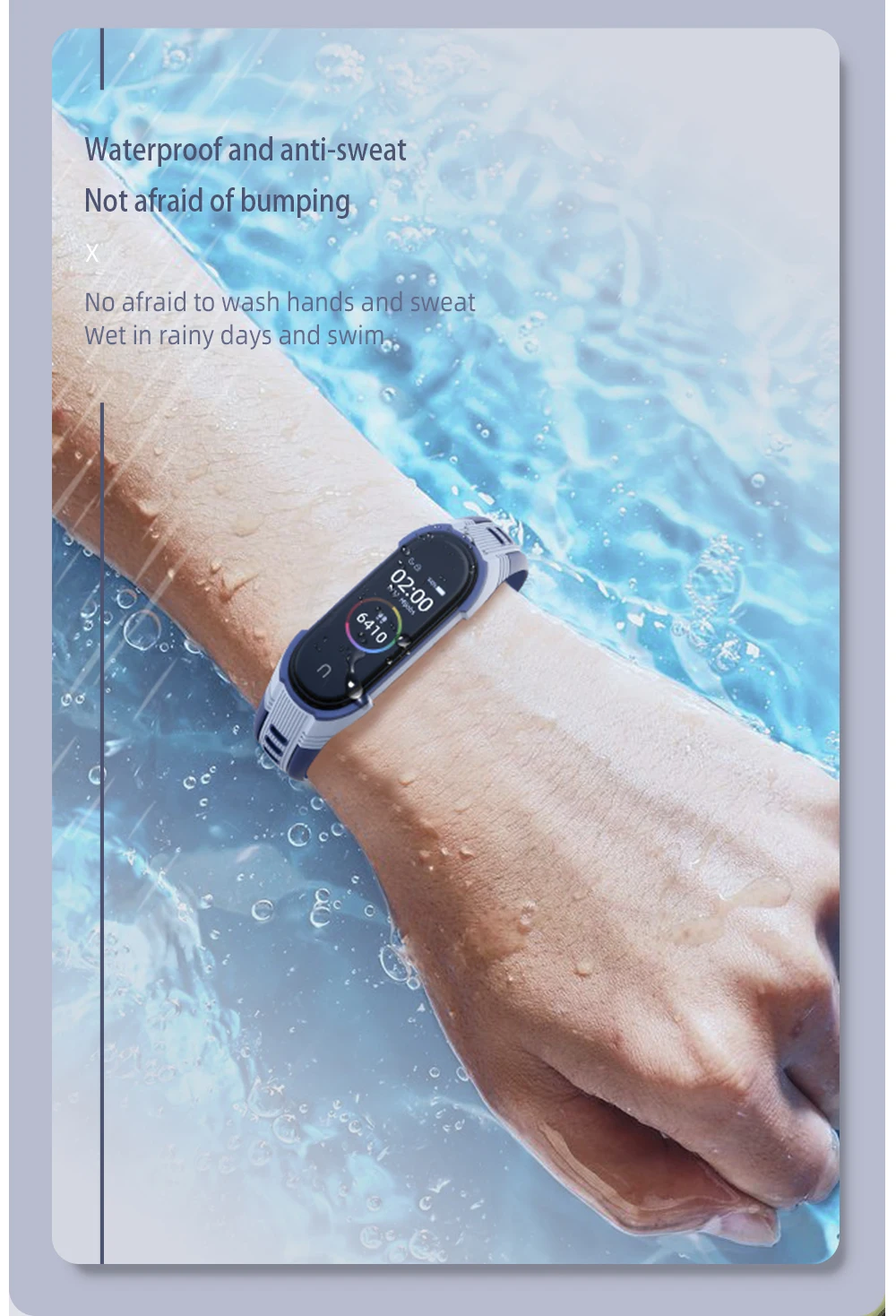 Strap for Mi Band 7 6 5 Silicone Bracelet for Xiaomi Mi Band 6 Strap Man Woman Breathable Rubber Watchband