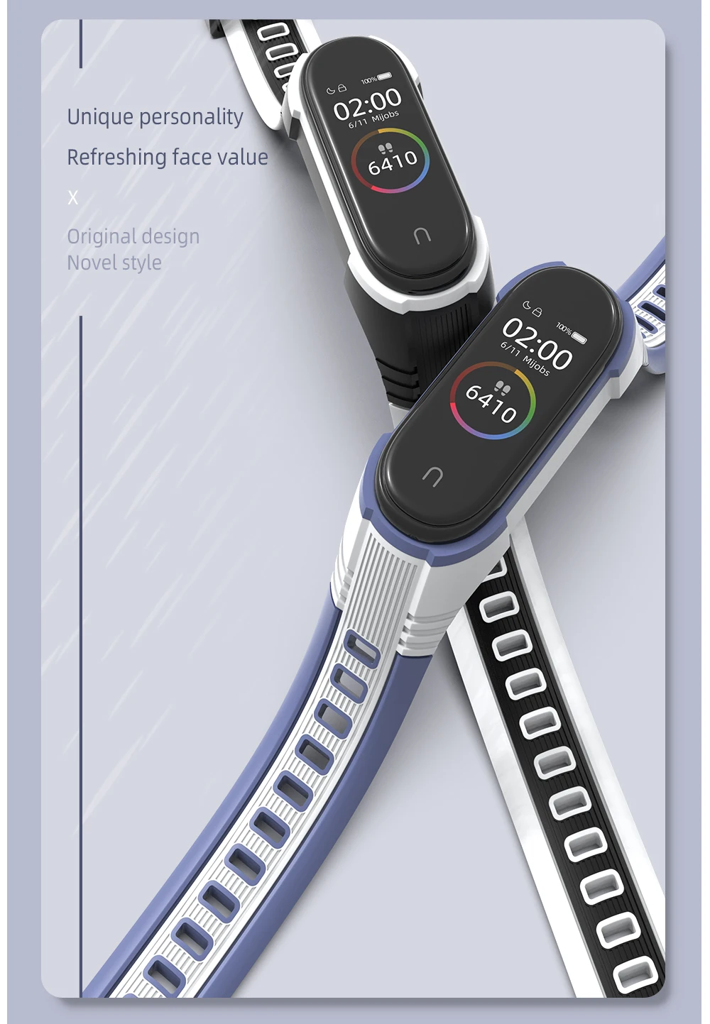 Strap for Mi Band 7 6 5 Silicone Bracelet for Xiaomi Mi Band 6 Strap Man Woman Breathable Rubber Watchband