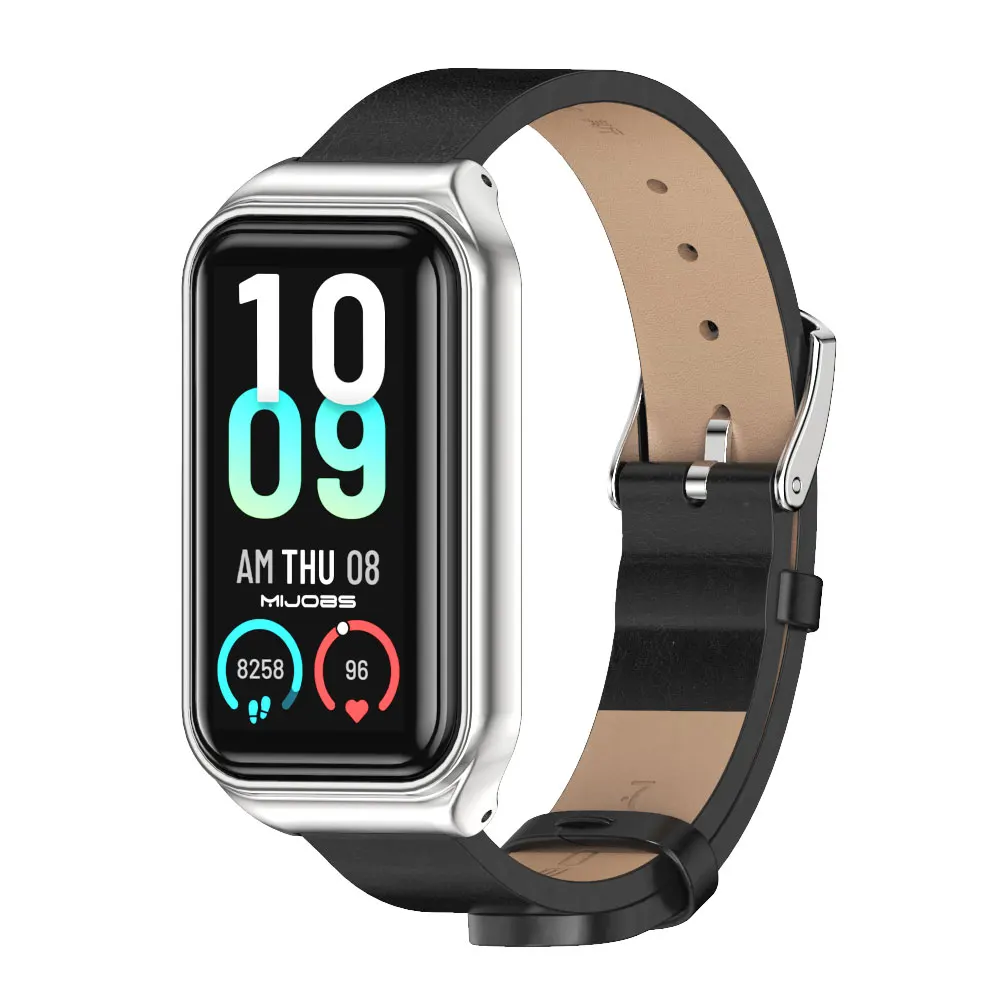 Leather Strap For Amazfit Band 7 Global Version Smart Bracelet Band For Amazfit Band 7 Wristband Smartwatch Correa