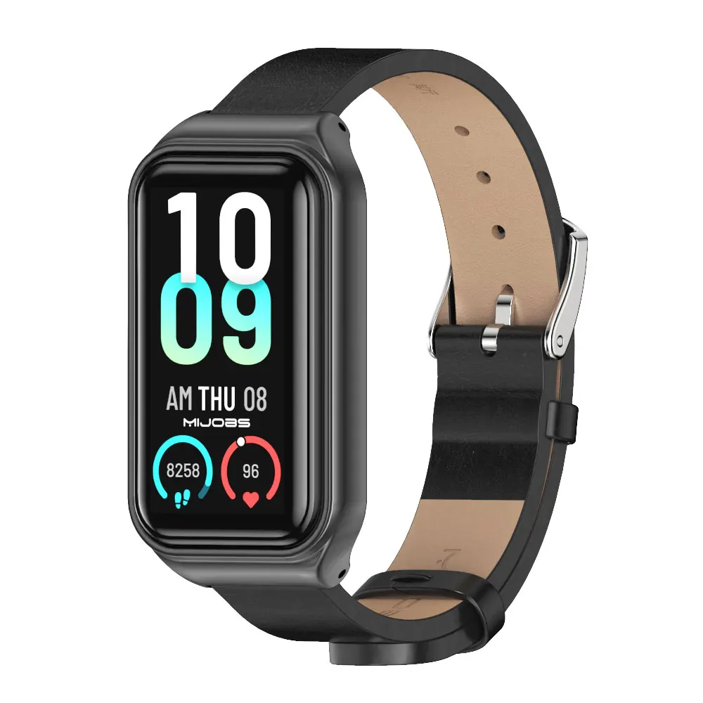 Leather Strap For Amazfit Band 7 Global Version Smart Bracelet Band For Amazfit Band 7 Wristband Smartwatch Correa