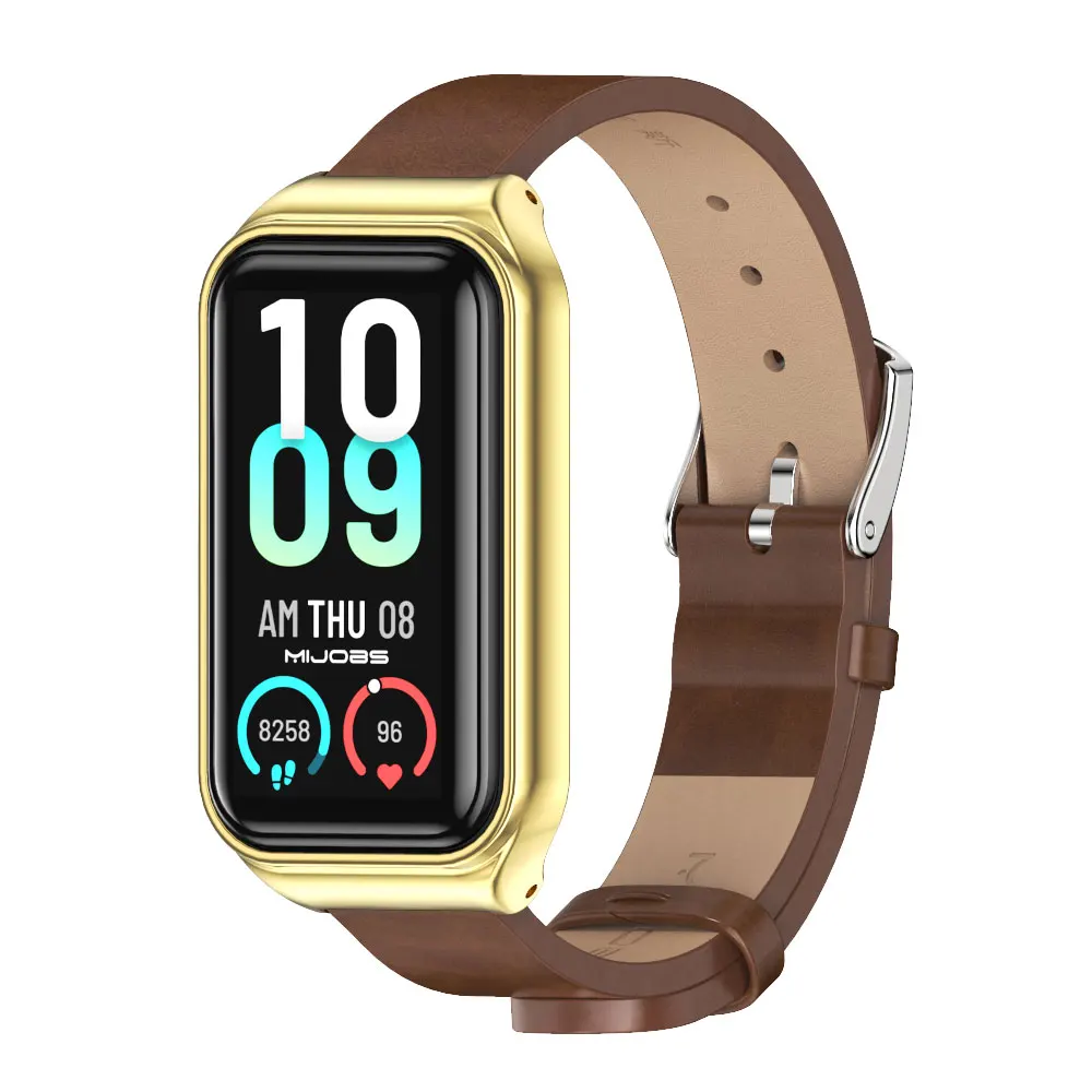 Leather Strap For Amazfit Band 7 Global Version Smart Bracelet Band For Amazfit Band 7 Wristband Smartwatch Correa